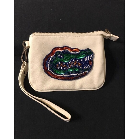 NCAA Florida Gators Beaded Zippered Wristlet Wallet Bag - Picture 1 of 3